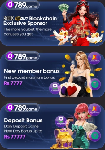 Q789 Game Download bonuses and commissions