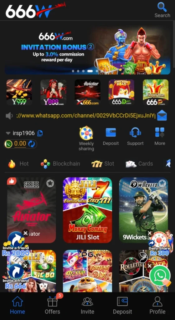 666W game download new earning apk in Pakistan