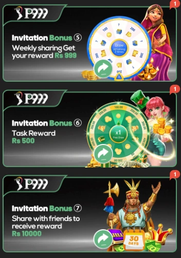 P999 Game Download bonuses and rewards