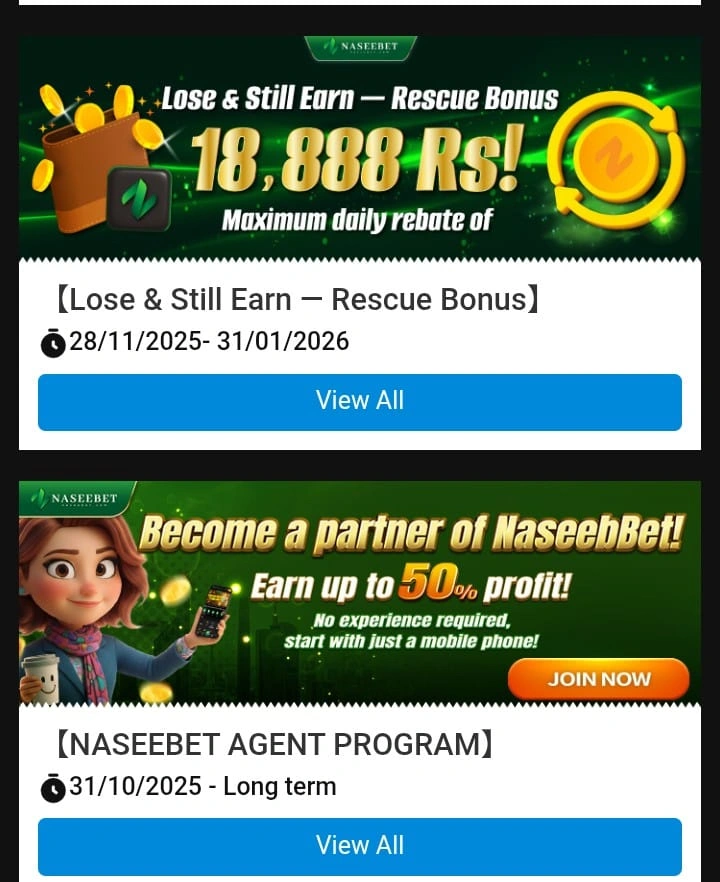 Naseebet Casino bonuses