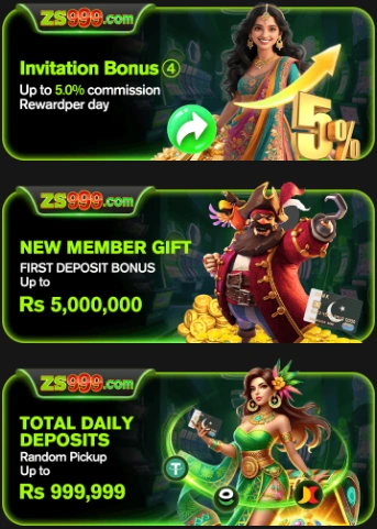 ZS999 Game Bonuses and referrals