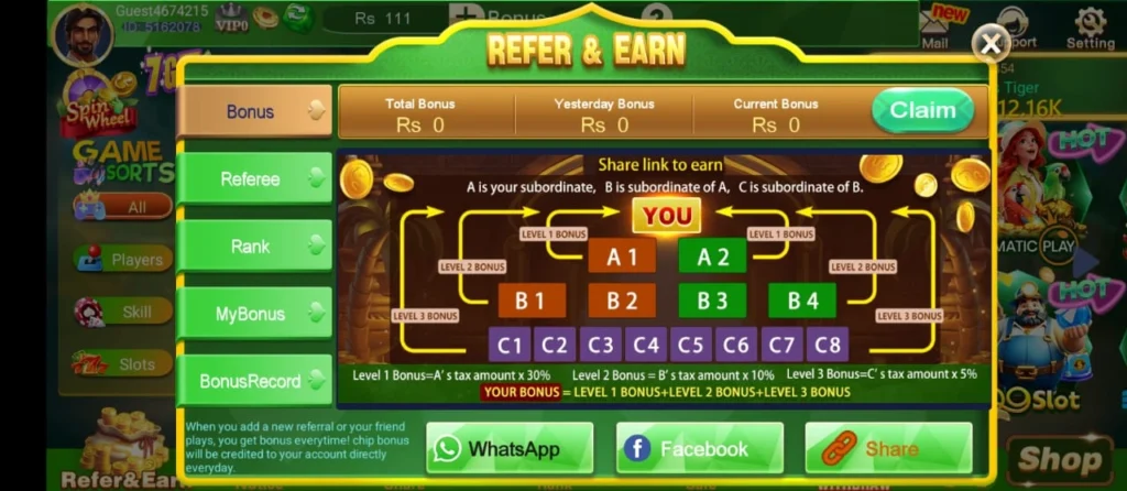 3 Patti boss Game Download Referrals